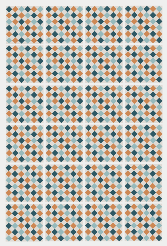 Spalvingos plytelės mozaikos vinilo kilimas - „Tenstickers“