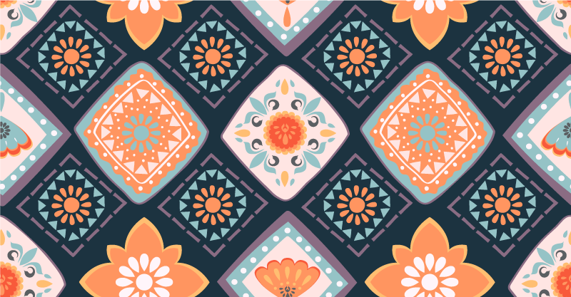 Abstraktus mini plytelių vinilo kilimas - „Tenstickers“