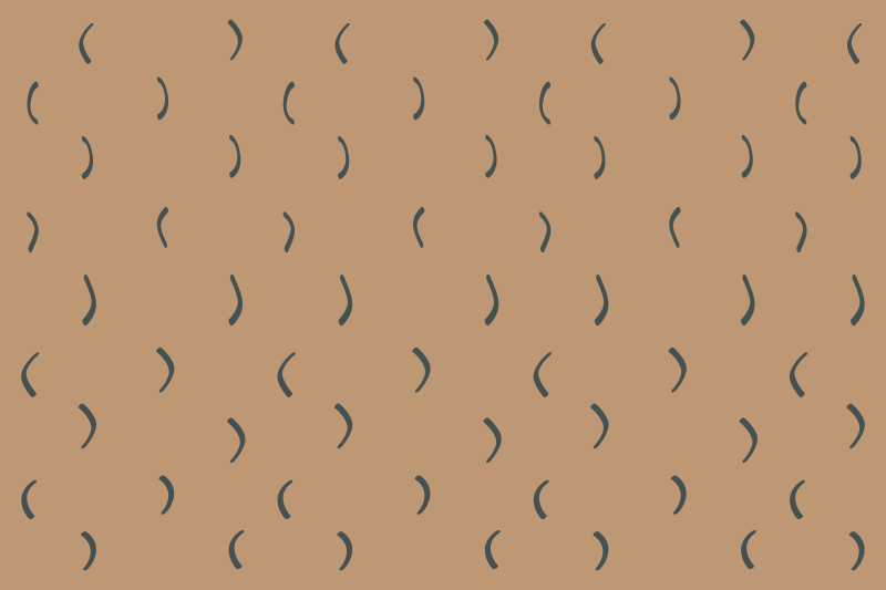 Lenktas rudas raštas minimalistinis kilima - „Tenstickers“