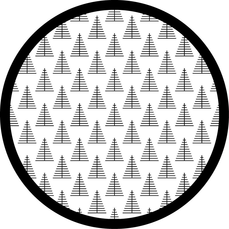 Skandinaviški kilimai geometriniai pilki medžiai - „Tenstickers“