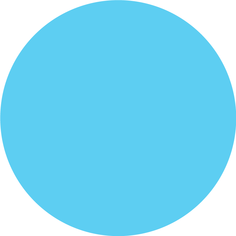 Apvalus vienspalvis dizainas mėlynas kilimas - „Tenstickers“