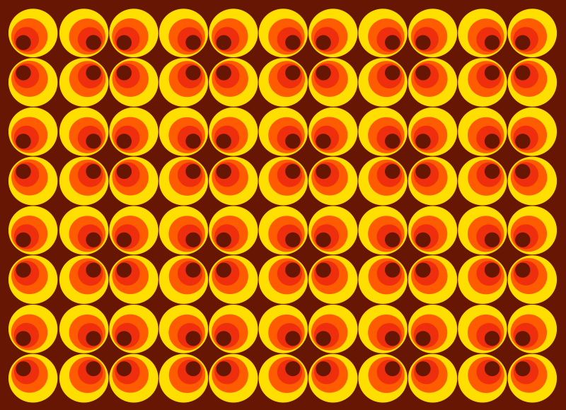 Ryškūs apvalūs motyvai tekstūrinis vinilinis kilima - „Tenstickers“