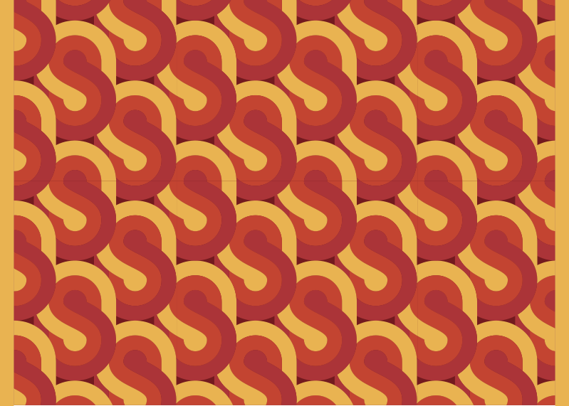 Dinamiškas retro dizainas senoviniai viniliniai kilimas - „Tenstickers“