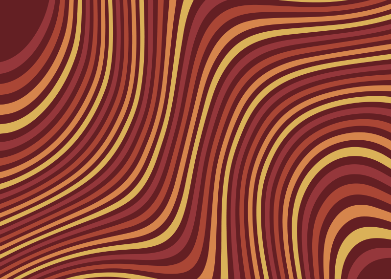 Banguotas retro spalvų srautas senoviniai viniliniai kilimas - „Tenstickers“