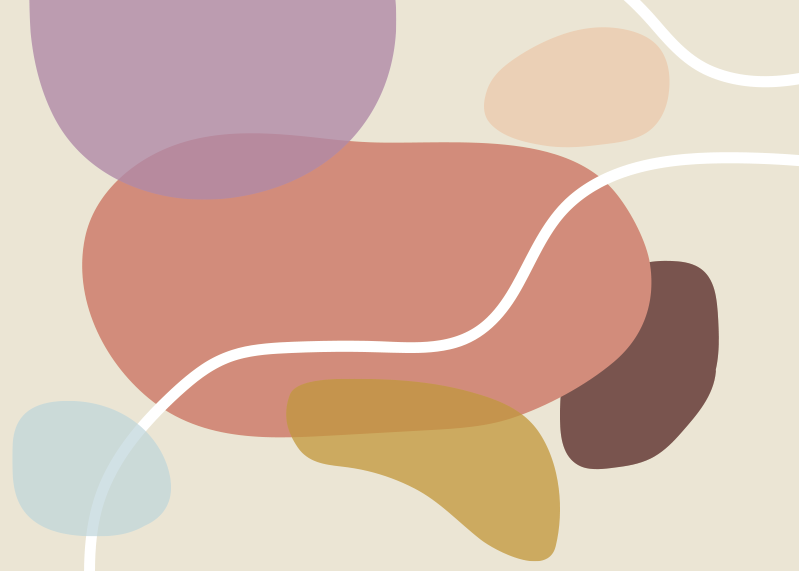 Organinės formos modernus vinilinis kilimas - „Tenstickers“