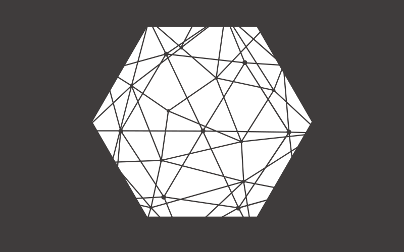 Abstraktus šešiakampis raštas geometriniai kilimas - „Tenstickers“