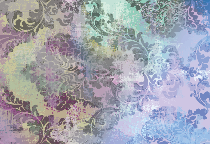 Bohemiškas meninis dizainas gėlių rašto kilimėlis - „Tenstickers“