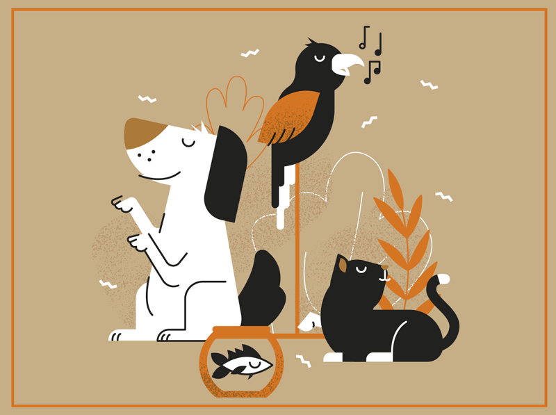 Gyvūnų vinilo kilimėlis su smėlio spalvos gyvūnu - „Tenstickers“