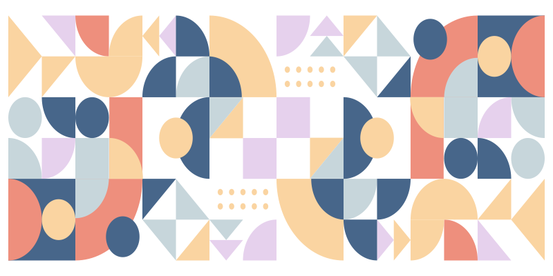 žaidžia abstrakčios formos geometriniai kilimas - „Tenstickers“