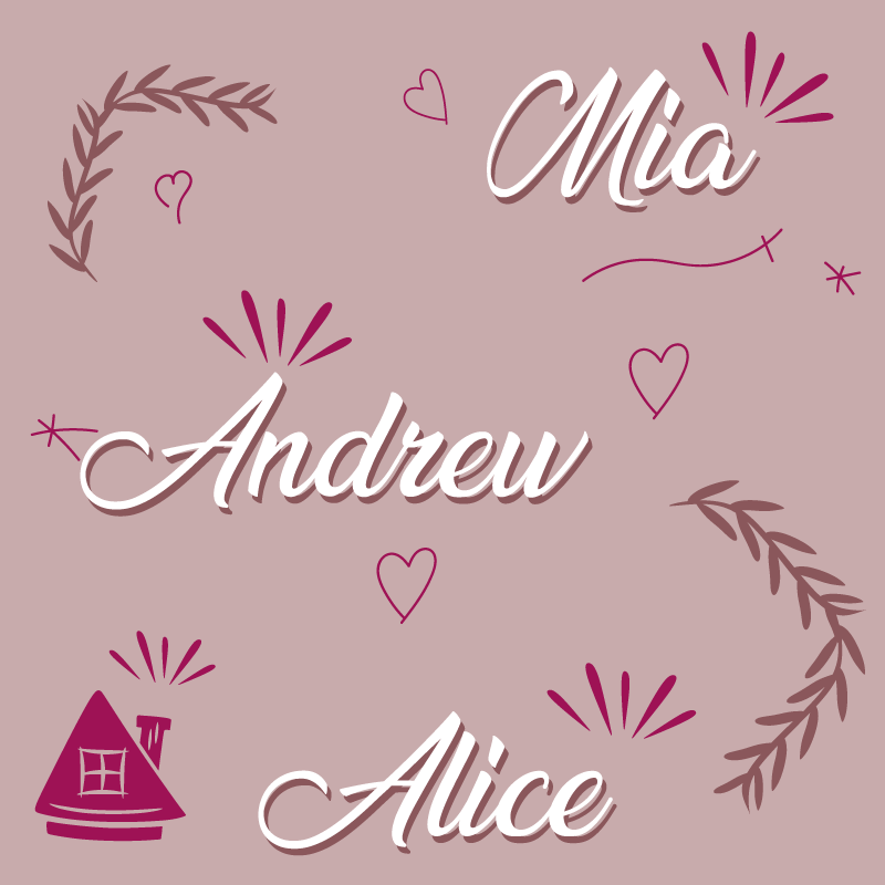 Durų kilimėlių šeimos narių individualizuotas kilimėlis - „Tenstickers“