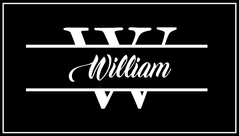 Modernus vinilinis kilimas su elegantišku vardu ir inicialu - „Tenstickers“