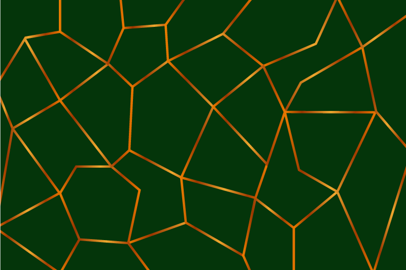 žalias geometrinis raštas Marmurinis vinilo kilimas - „Tenstickers“