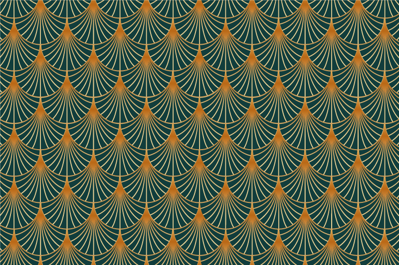 žalios arkos senoviniai viniliniai kilimas - „Tenstickers“