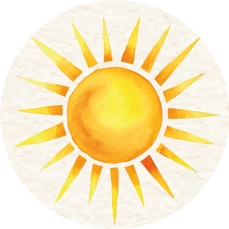 Saulėtas sprogimas gamtos vinilinis kilimas - „Tenstickers“