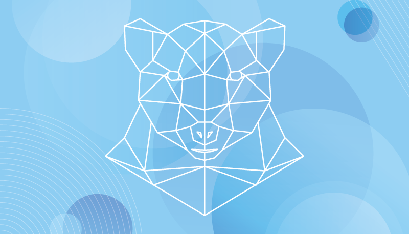 Geometrinis lokio kontūras gyvūnų vinilo kilimėlis - „Tenstickers“