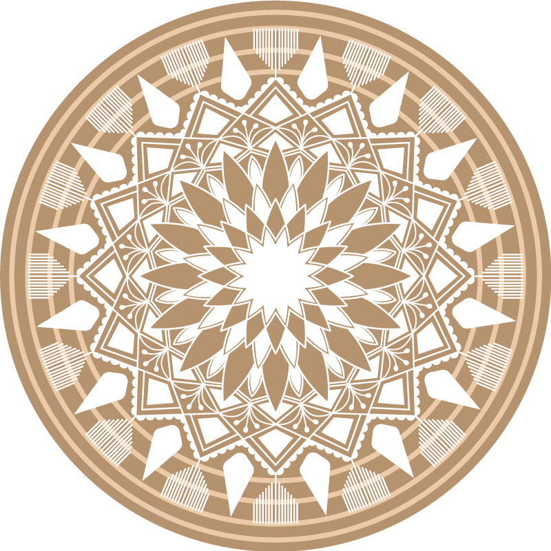 Sudėtinga geometrija mandala kilimėlis - „Tenstickers“