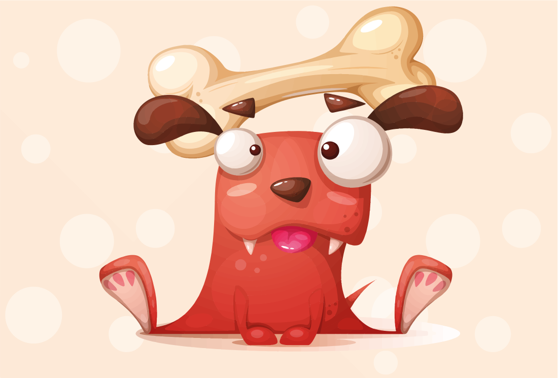 Linksmas šuniukas kilimas vaiko kambariui - „Tenstickers“