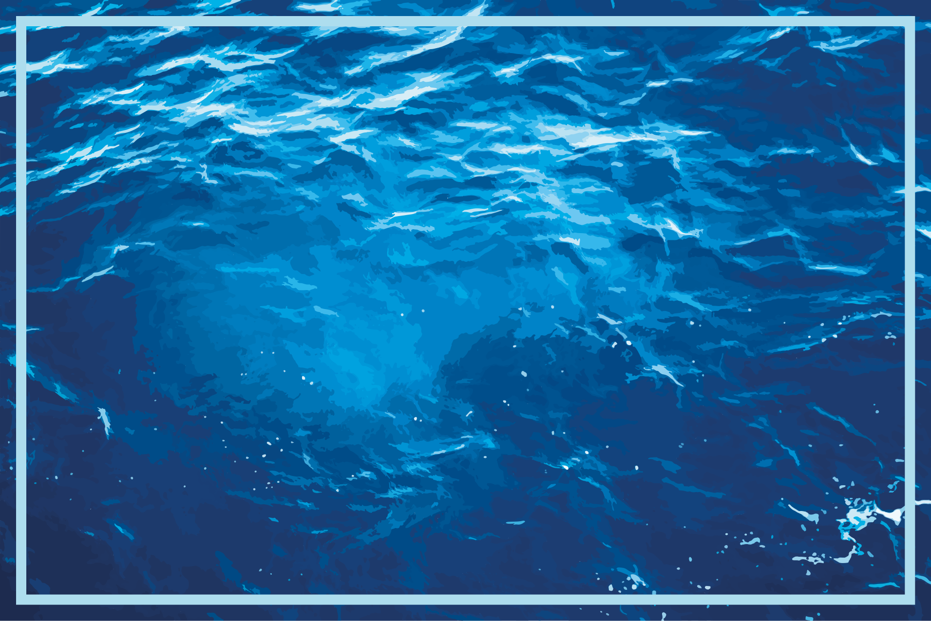 Realistiškos vandenyno bangos vinilo kilimas - „Tenstickers“