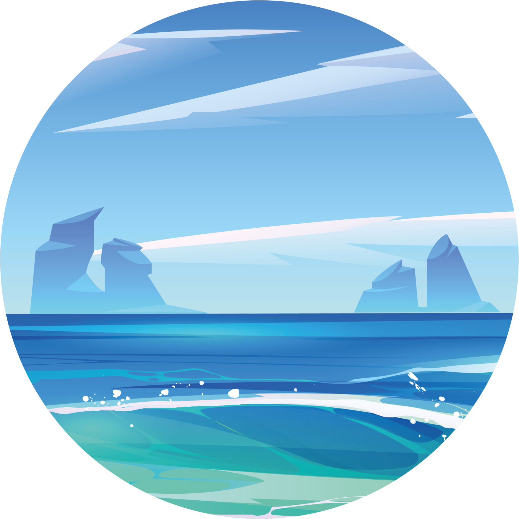 Gamtos vinilinis kilimas pakrantės ramybė - „Tenstickers“