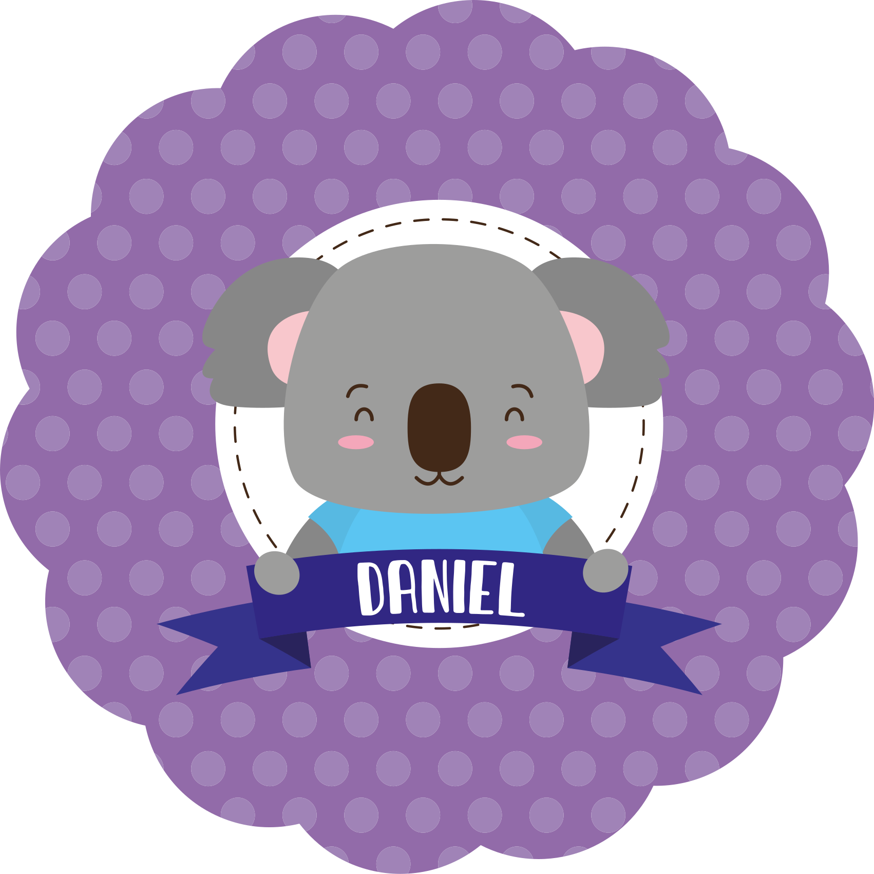 Miela koala su vardu kilimas vaiko kambariui - „Tenstickers“