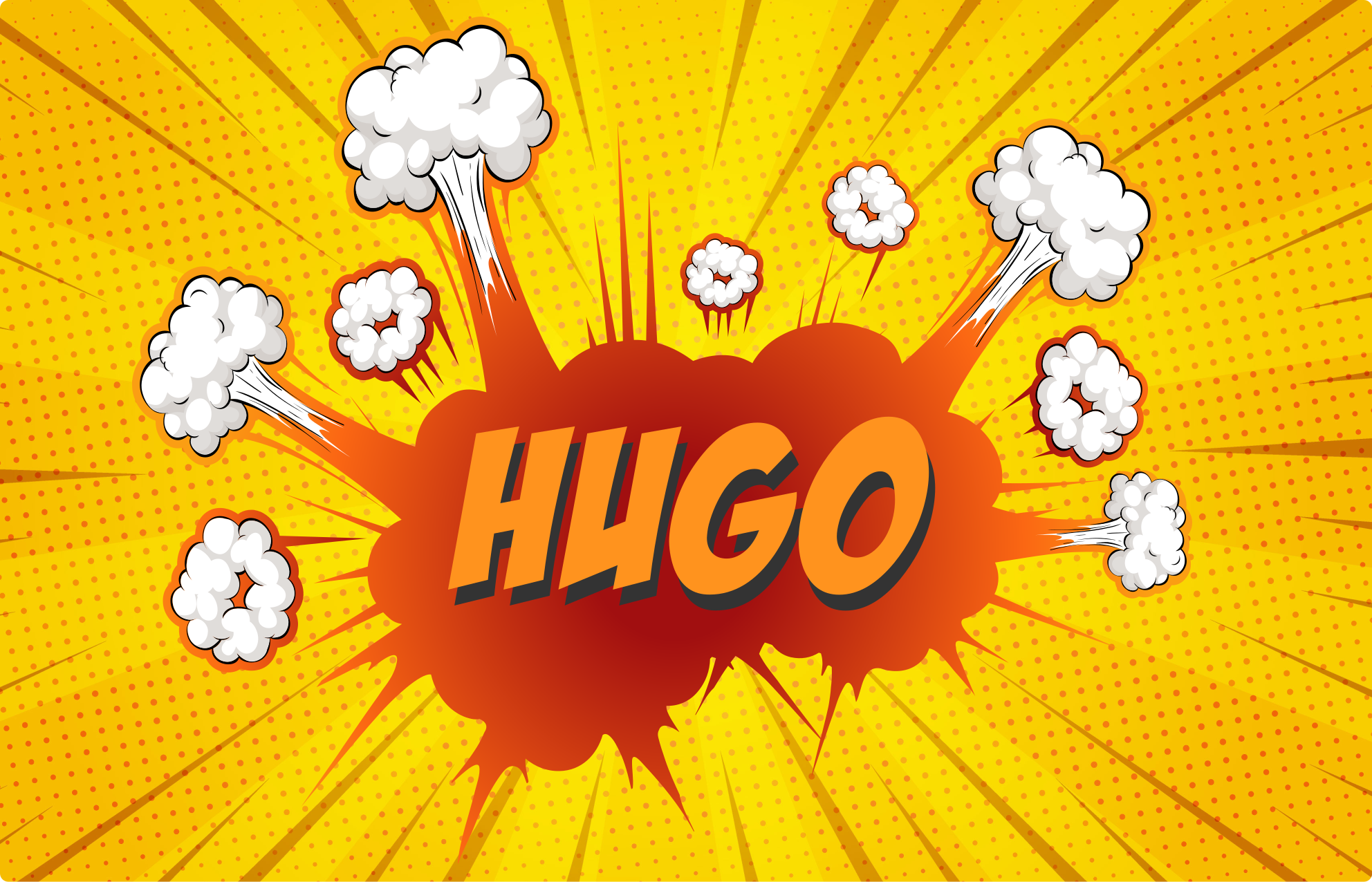 Komiksų sprogimas su pavadinimu vinyl kilimėlis su vardu - „Tenstickers“