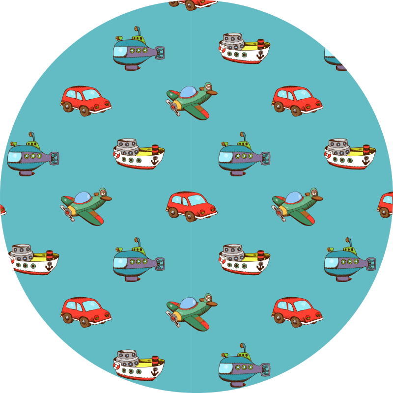 Kilimas vaiko kambariui žaislinių automobilių nuotykiams - „Tenstickers“