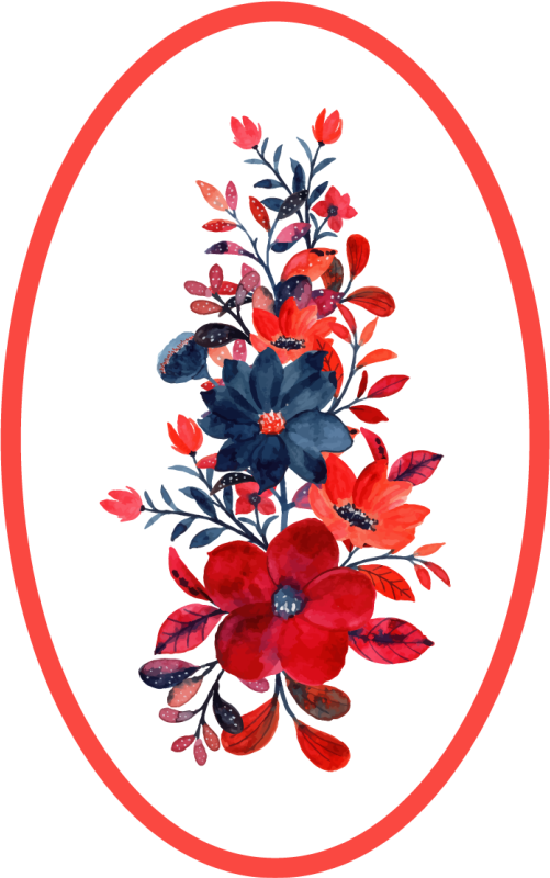 Gėlių rašto kilimėlis gėlių kompozicija - „Tenstickers“