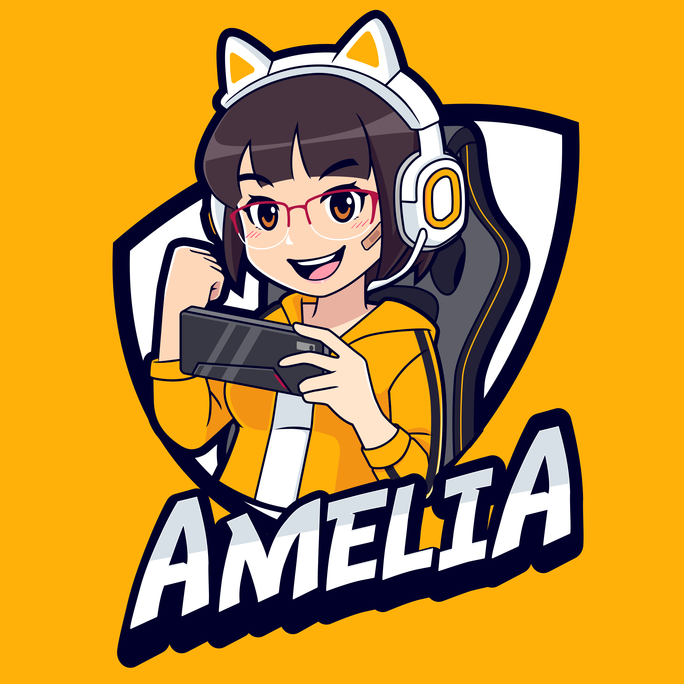 Individualus žaidimų portretas paaugliams vinilo kilimėlis - „Tenstickers“