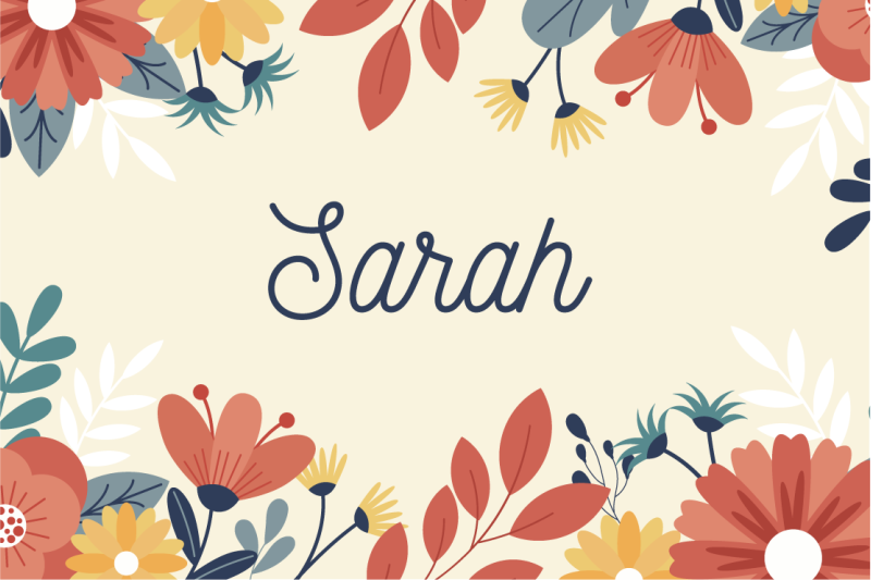 Pasirinktinis gėlės pavadinimas vinyl kilimėlis su vardu - „Tenstickers“