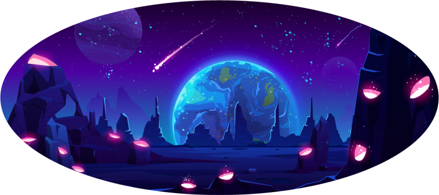 Galaktikos nuotykis žvaigždžių vinilinis kilimėlis - „Tenstickers“