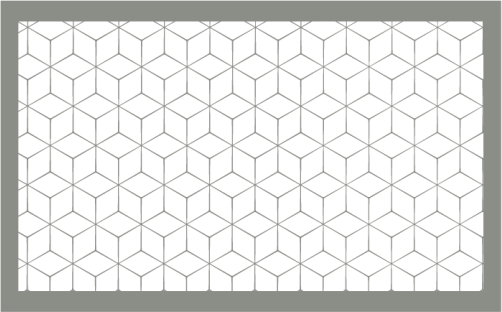 Geometriniai kilimas šešiakampiu išdėstymu - „Tenstickers“