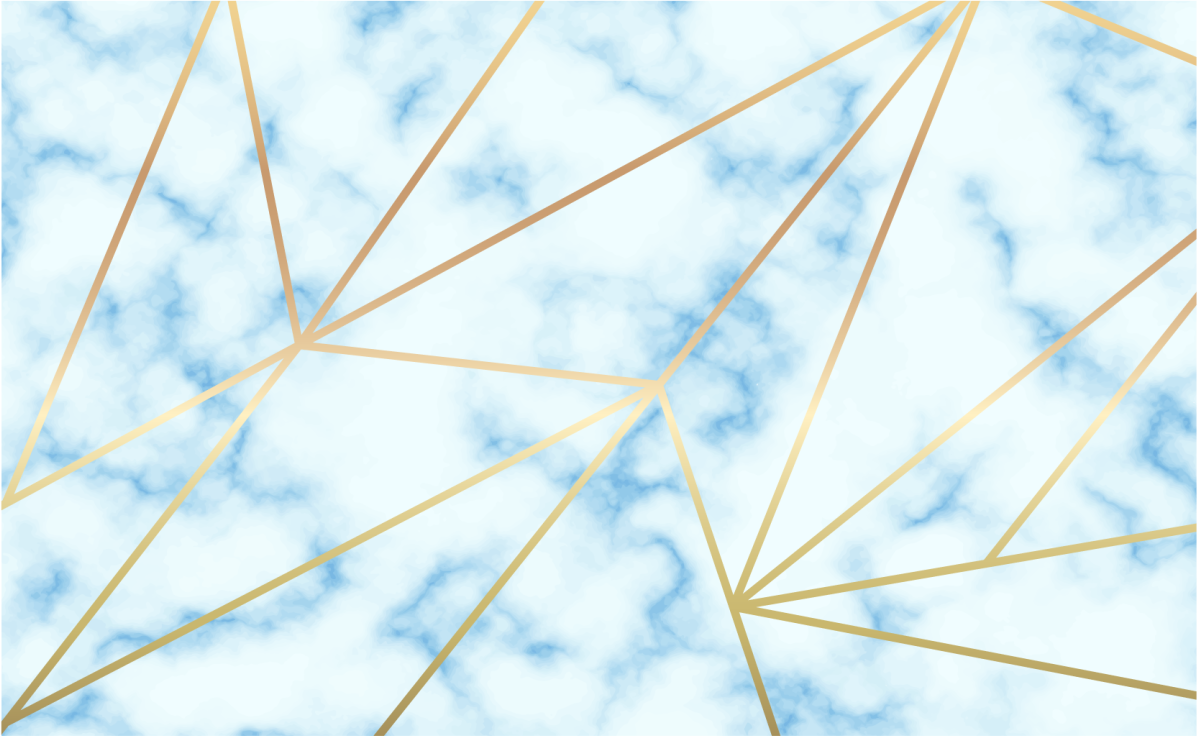 Stilingas geometrinis motyvas Marmurinis vinilo kilimas - „Tenstickers“