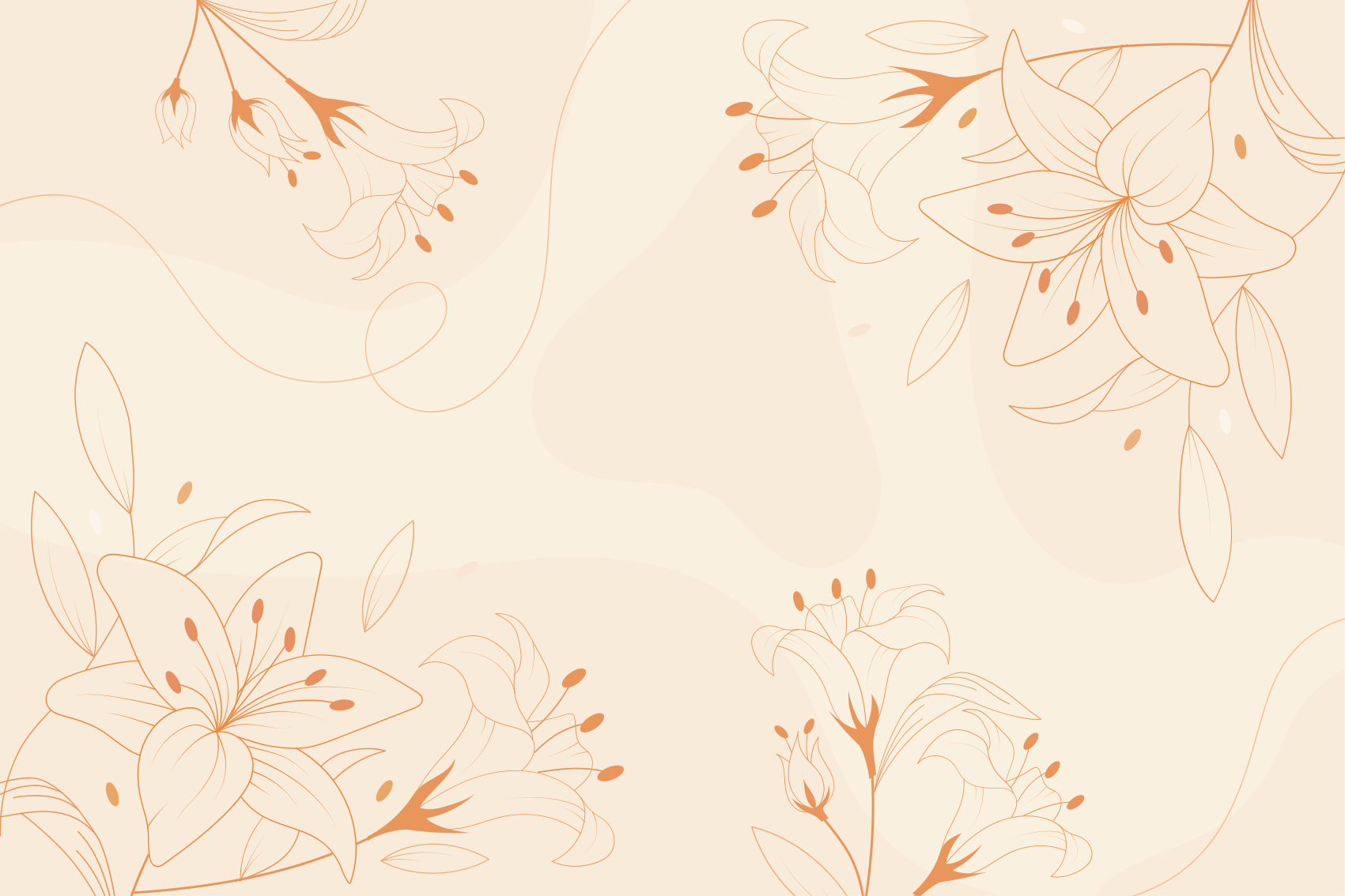 Elegantiškas botaninis komponentas gėlių rašto kilimėlis - „Tenstickers“