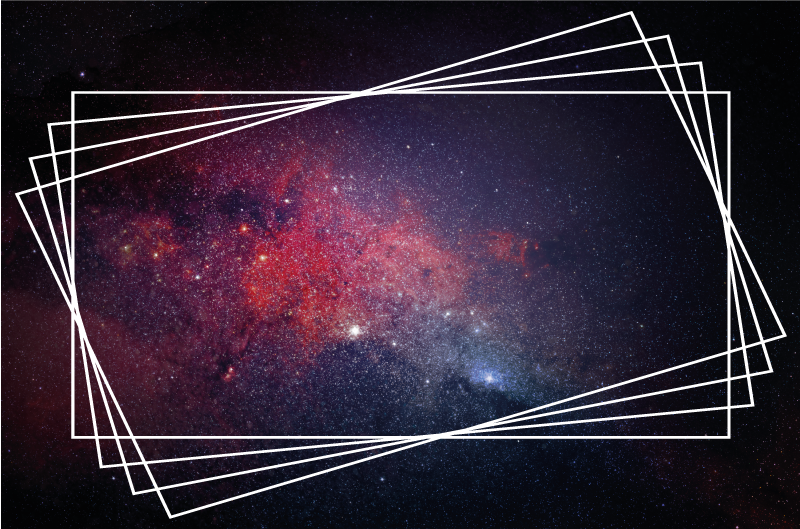 Kosminių ūkų modeliai modernus vinilinis kilimas - „Tenstickers“