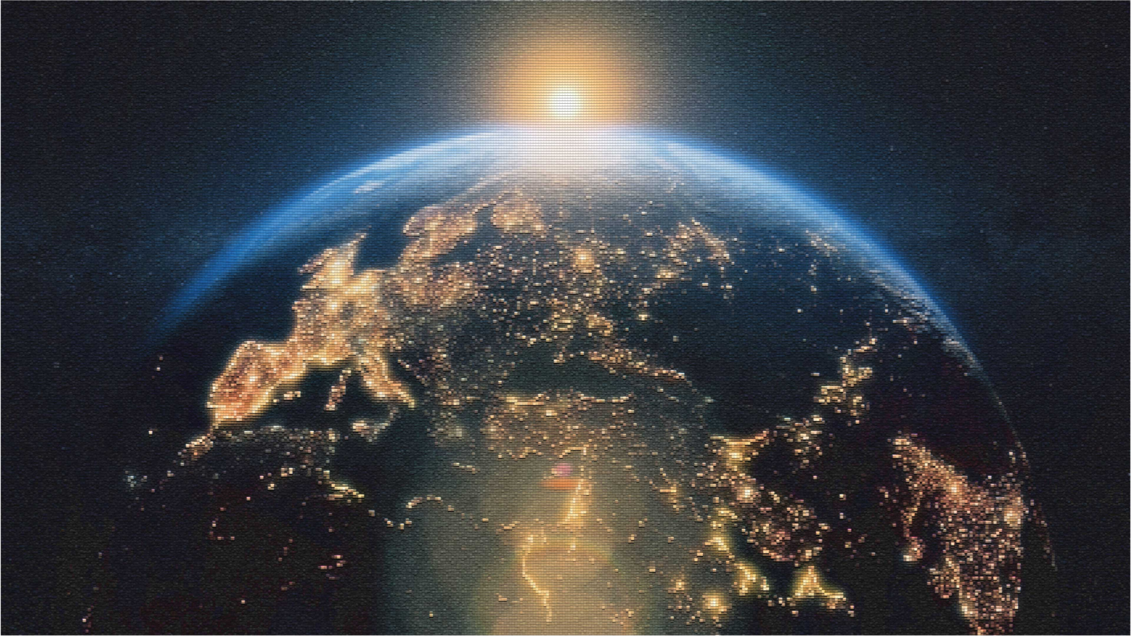 žemė iš viršaus pasaulio žemėlapis vinilo kilimėlis - „Tenstickers“