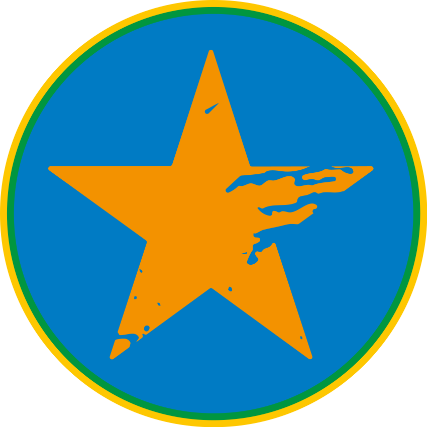 Mėlynos žvaigždės akcentas vinilinis kilimėlis - „Tenstickers“