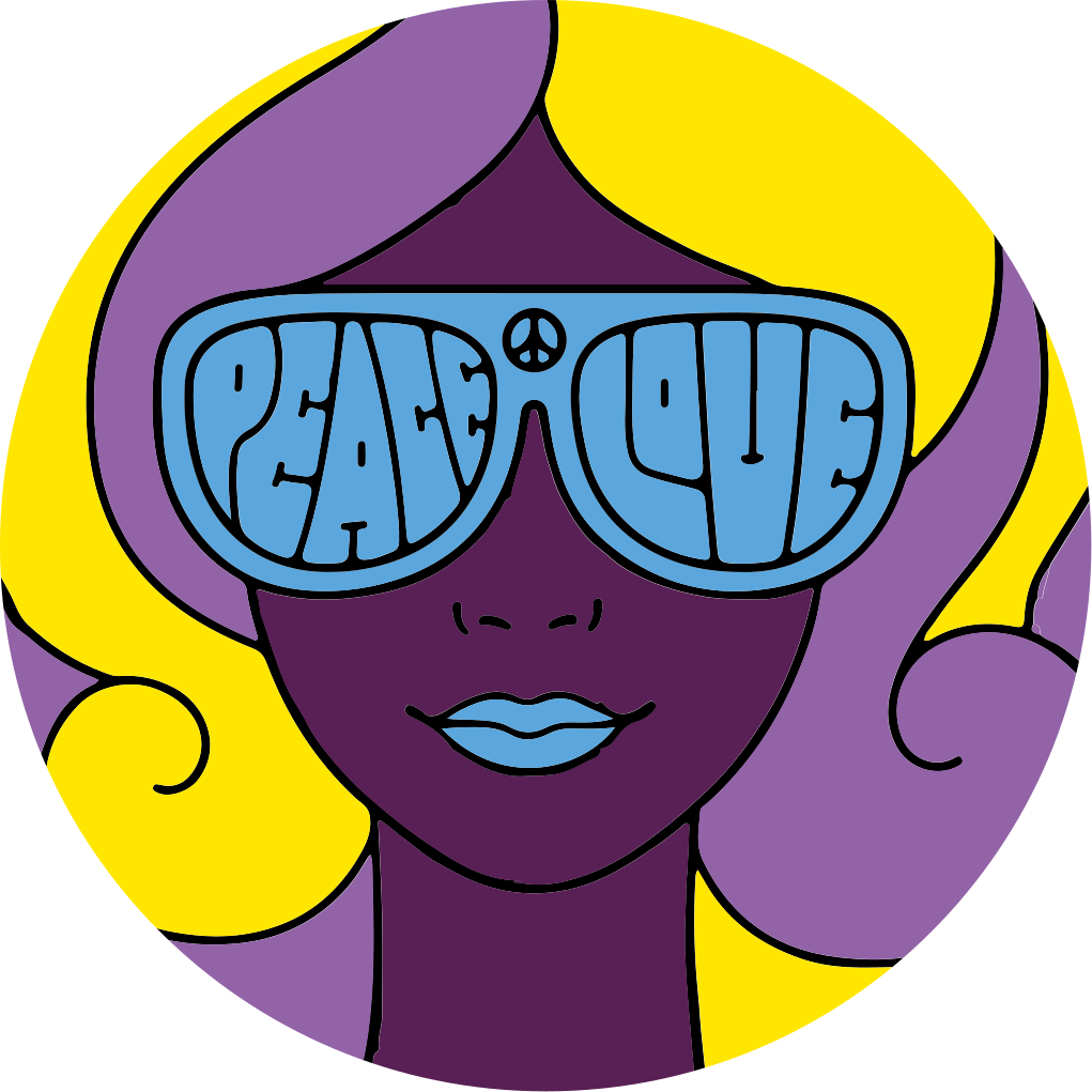 Taikos meilės piktograma paaugliams vinilo kilimėlis - „Tenstickers“