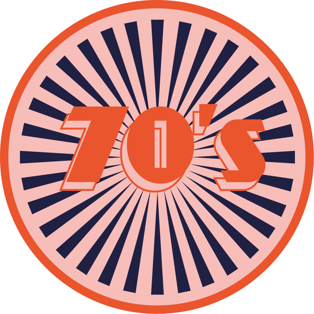 Retro 70-ųjų nuotaiką senoviniai viniliniai kilimas - „Tenstickers“