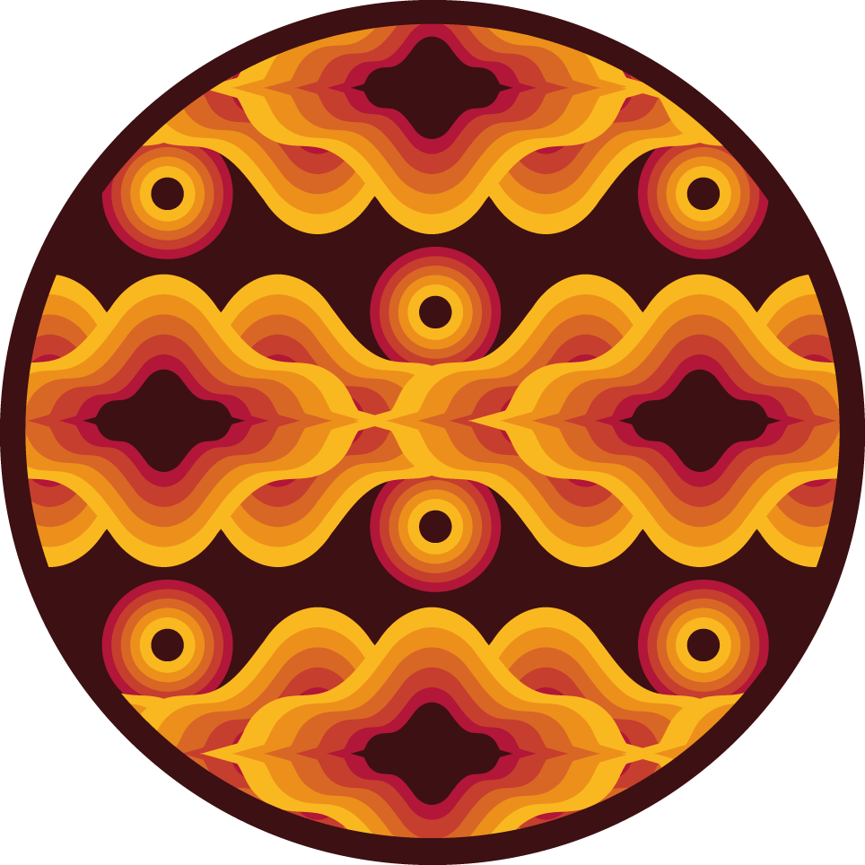 Vintažinis spiralinis motyvas mozaikinė vinilo kilimėlė - „Tenstickers“