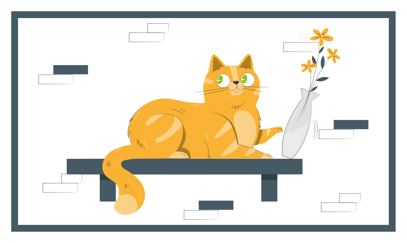 Geltonas katinas su žaliomis akimis svetainės kilimas - „Tenstickers“