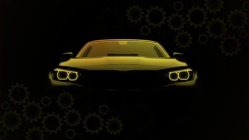 Sportinio automobilio siluetas paaugliams vinilo kilimėlis - „Tenstickers“