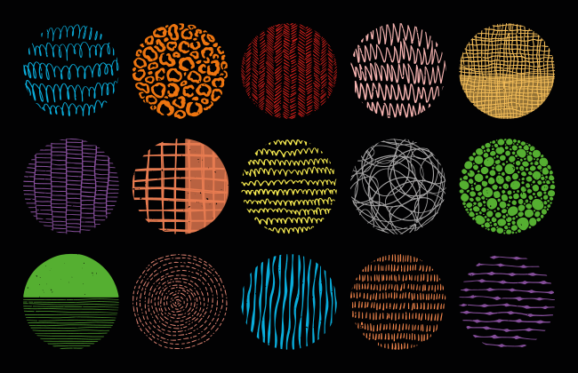 Ryškių raštų kolekcija modernus vinilinis kilimas - „Tenstickers“