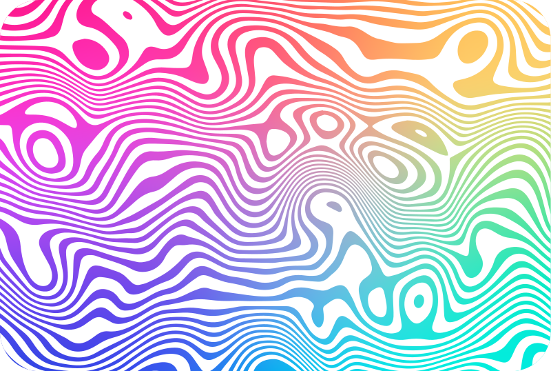 Gyvi bangų elementai dryžuotas vinilo kilimas - „Tenstickers“