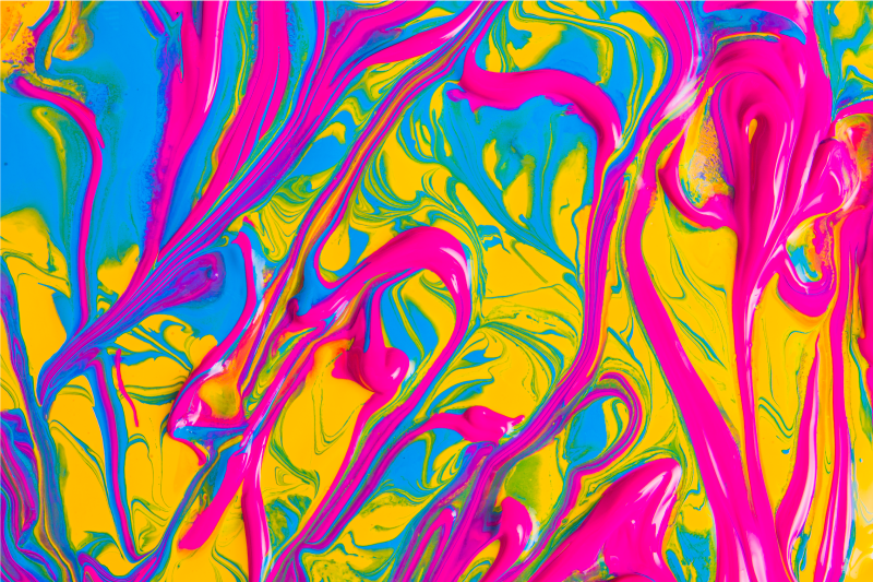 Ryškūs sūkuriniai raštai modernus vinilinis kilimas - „Tenstickers“