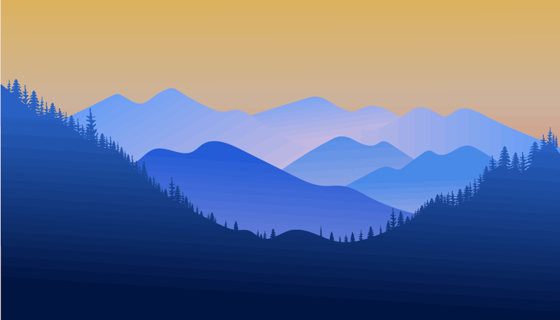 Kalnuotas horizontas gamtos vinilinis kilimas - „Tenstickers“