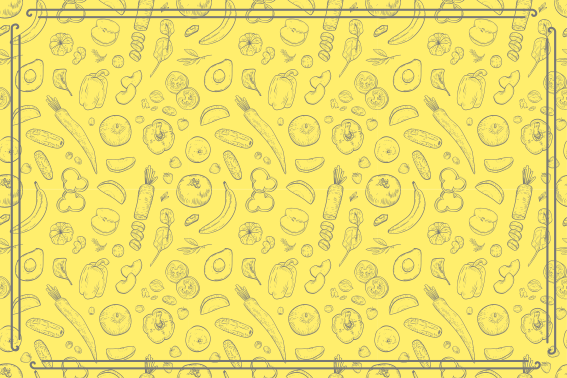 įnoringas vaisių raštas kilimas virtuvei - „Tenstickers“