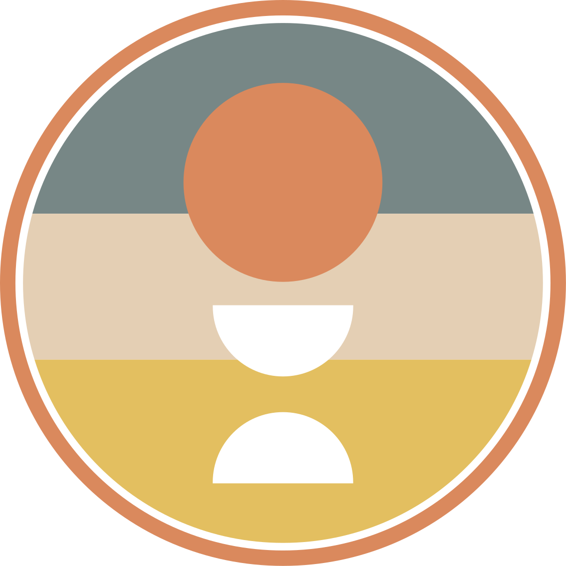 žiedinė spalvų harmonija minimalistinis kilima - „Tenstickers“