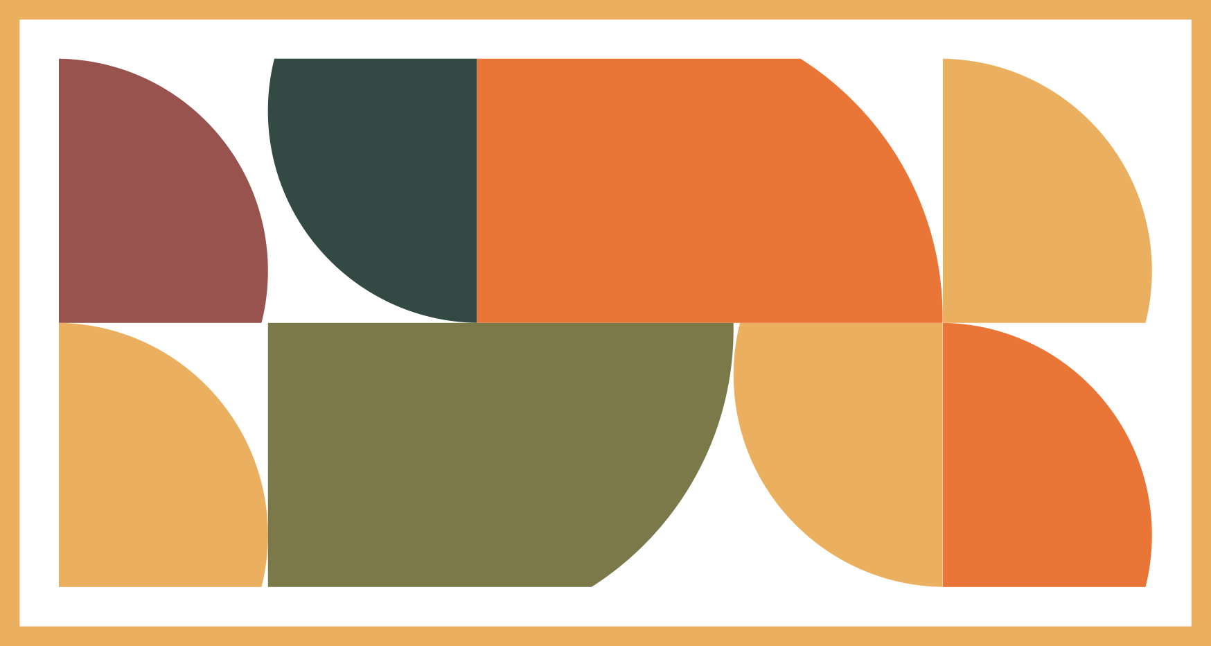 Ryškios geometrinės figūros modernus vinilinis kilimas - „Tenstickers“