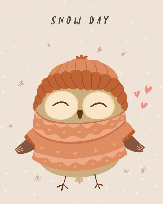 Snieginės pelėdos žavesys kilimas vaiko kambariui - „Tenstickers“