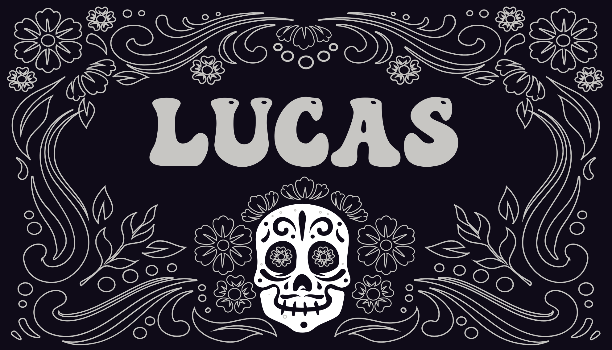 Pilkas meksikietiškas stilius su personalizuotu augalų stalo pade - „Tenstickers“